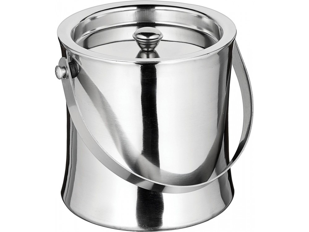Winco ICB-60 60 Oz. Stainless Steel Double-Wall Ice Bucket