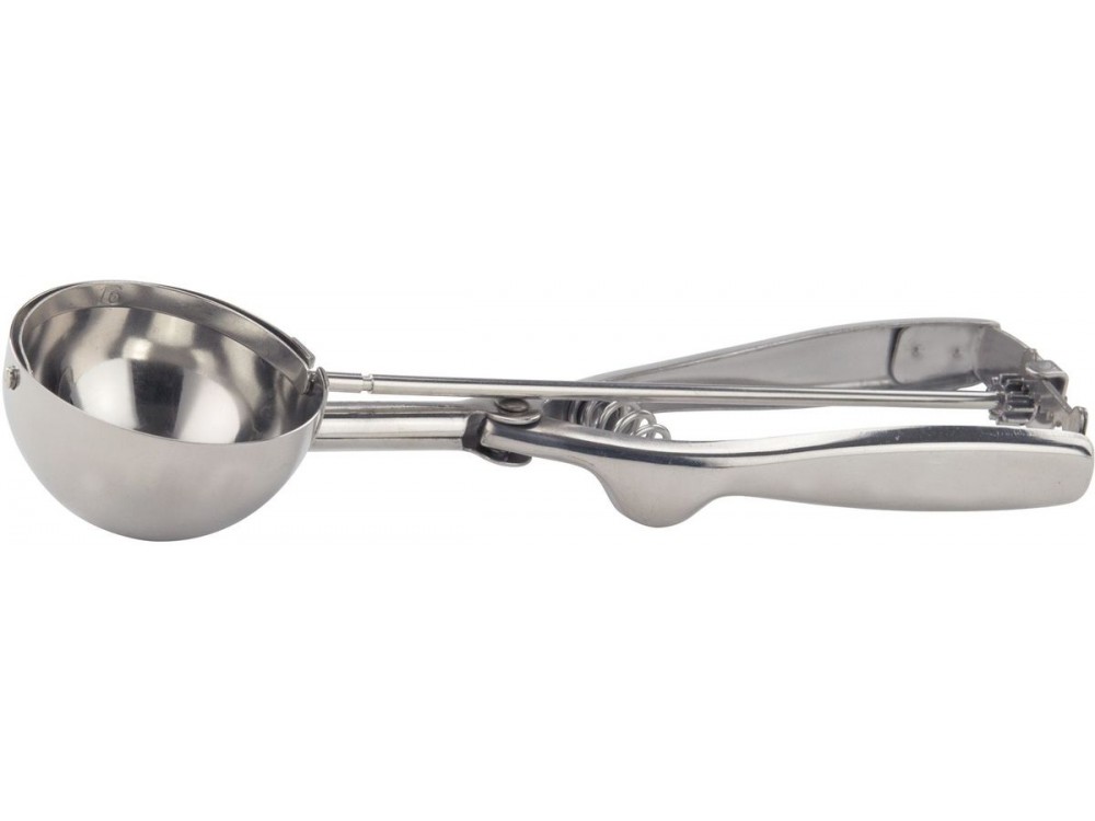Winco ISS-16 16 Scoop Size Stainless Steel Squeeze Disher/Portioner