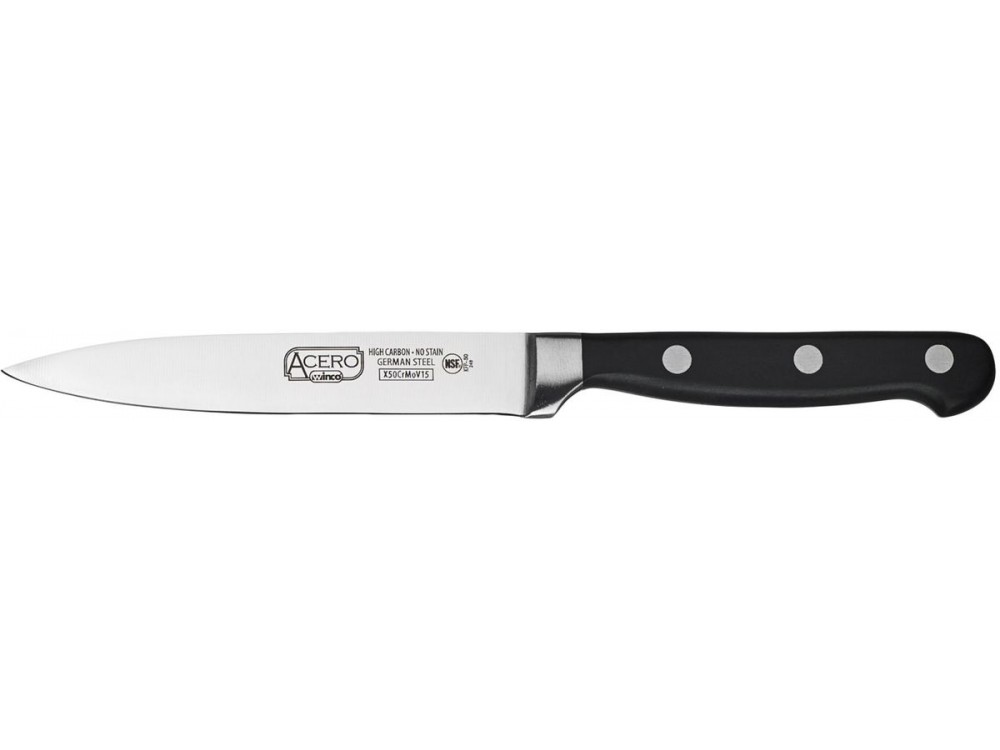 Winco KFP-50 ACERO 5" Triple Riveted Full Tang Forged Blade Utility Knife