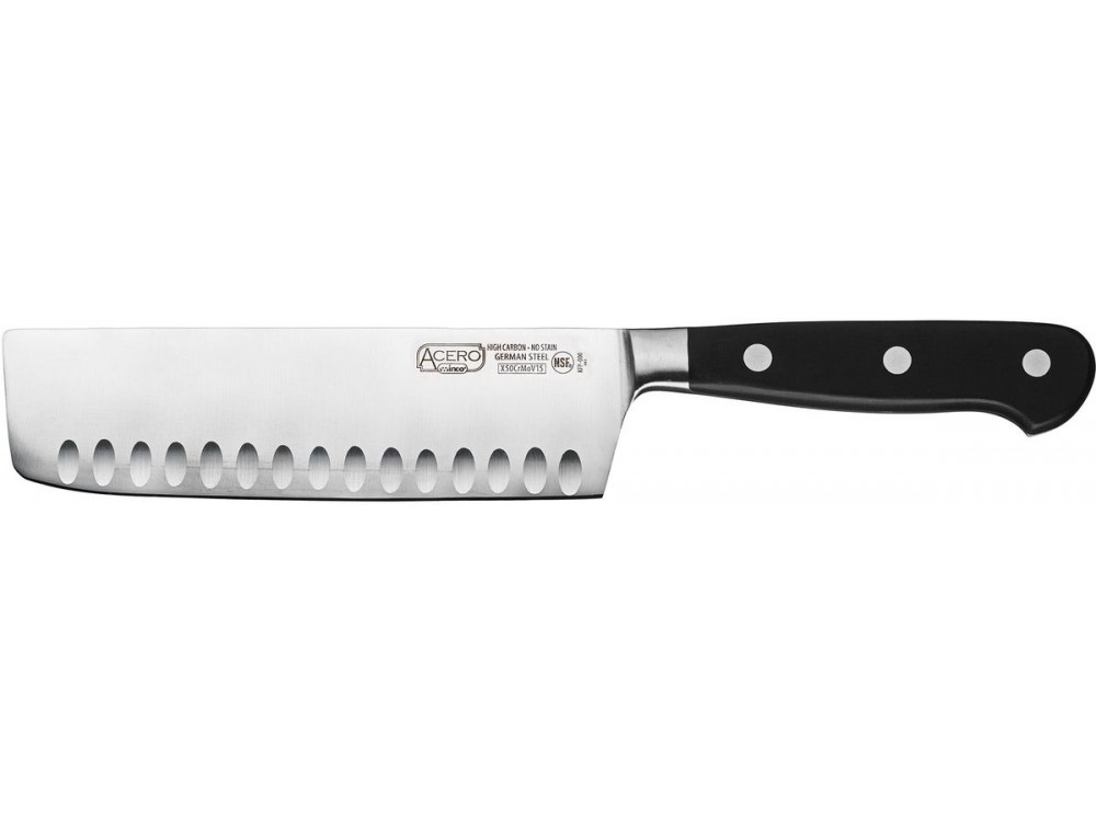 Winco KFP-73 ACERO 7" Hollow Ground Nakiri Knife