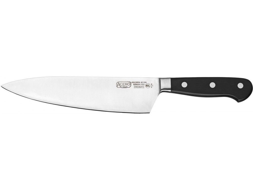 Winco KFP-85 ACERO 8" Chef's Knife with Short Bolster