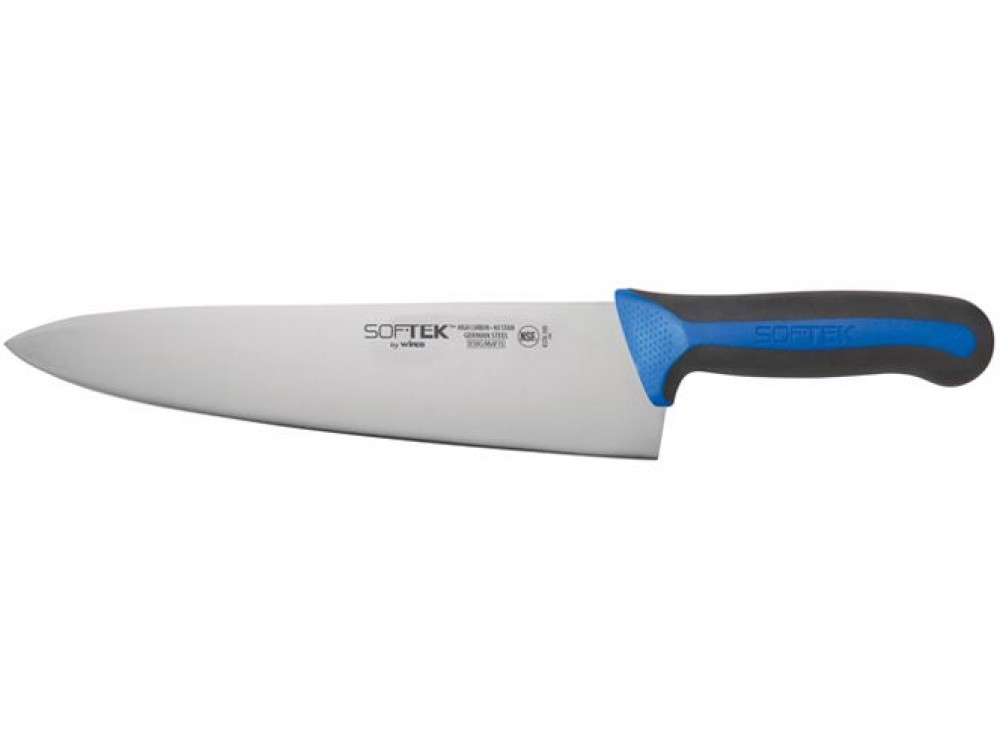 Winco KSTK-100 Sof-Tek Series 10"L Wide Chef's Knife