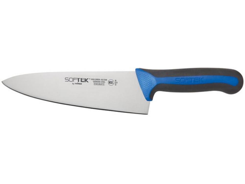 Winco KSTK-80 Sof-Tek Series 8"L Wide Chef's Knife