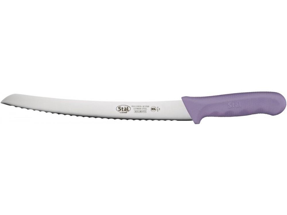 Winco KWP-91P STAL 10" Purple Polypropylene  Cook's Knife