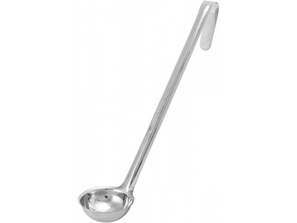Winco LDI-1.5 1.5oz Stainless Steel One-Piece Stainless Steel Ladle