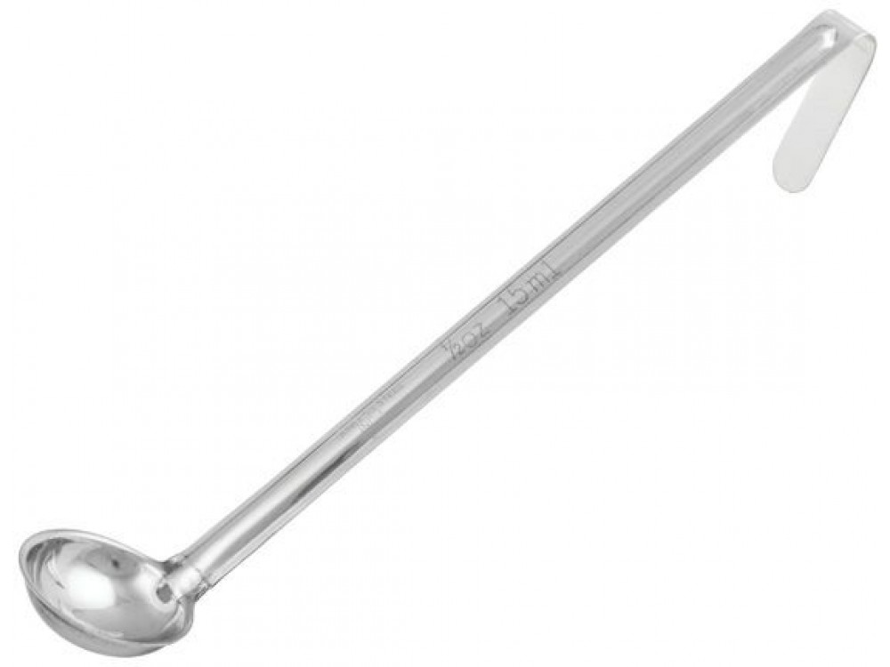 Winco LDI-24 13" 24Oz One-Piece Stainless Steel Ladle
