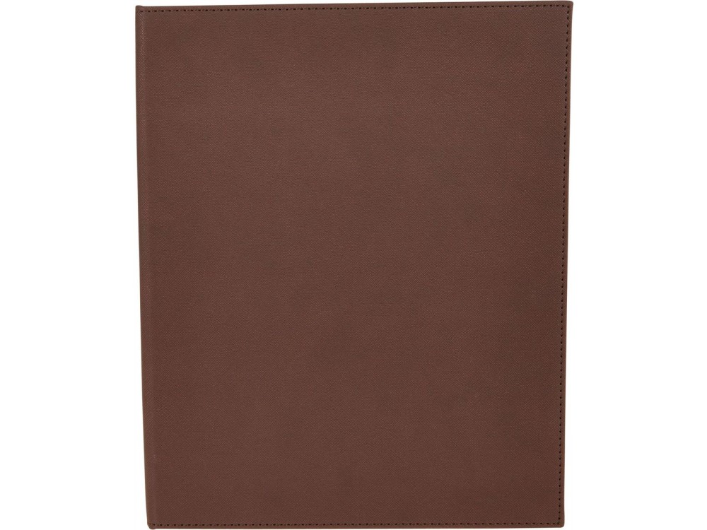 Winco LMD-811BN Brown Two-Views Menu Cover For 8-1/2 X 11" Inserts
