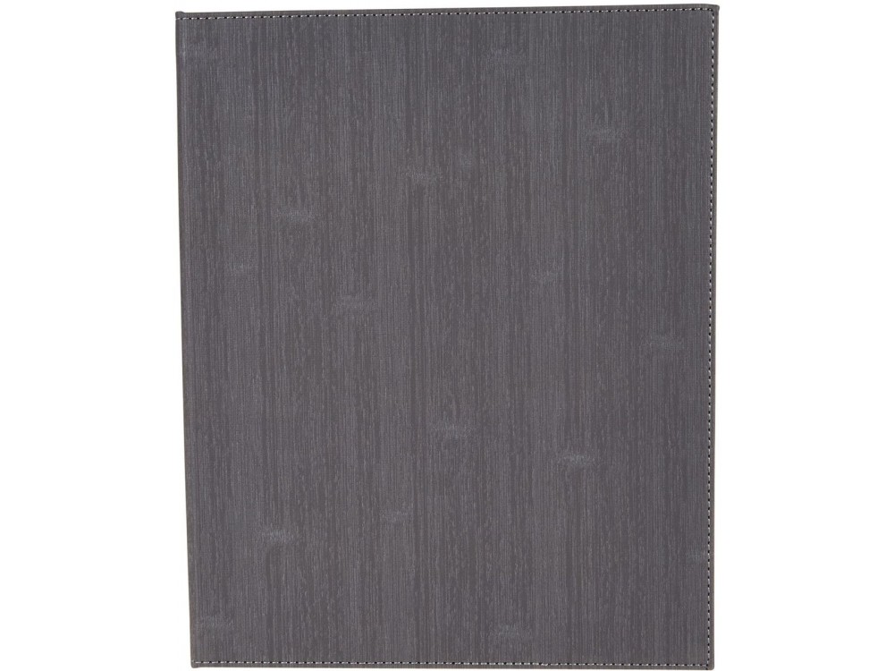Winco LMD-811GY Grey Two-Views Menu Cover For 8-1/2 X 11" Inserts