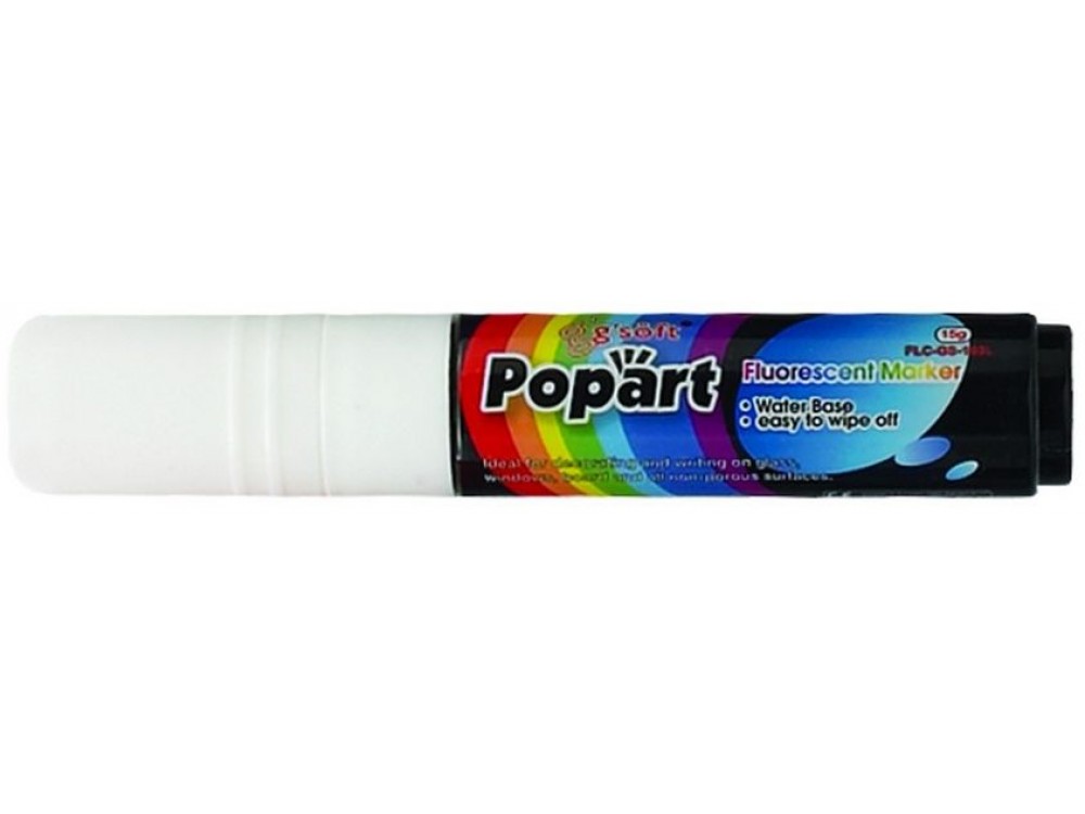Winco MBPM-W Deluxe Plus White Neon Marker