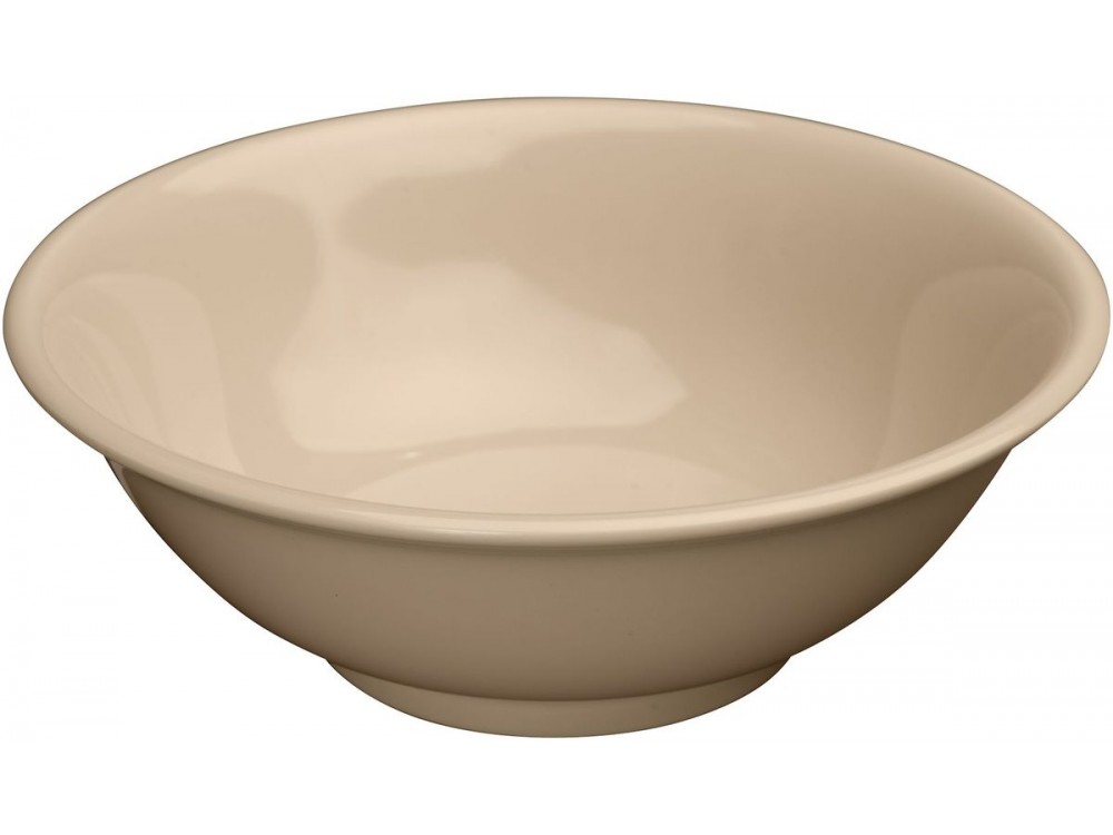 Winco MMB-52 Tan 52oz Melamine Rimless Bowls