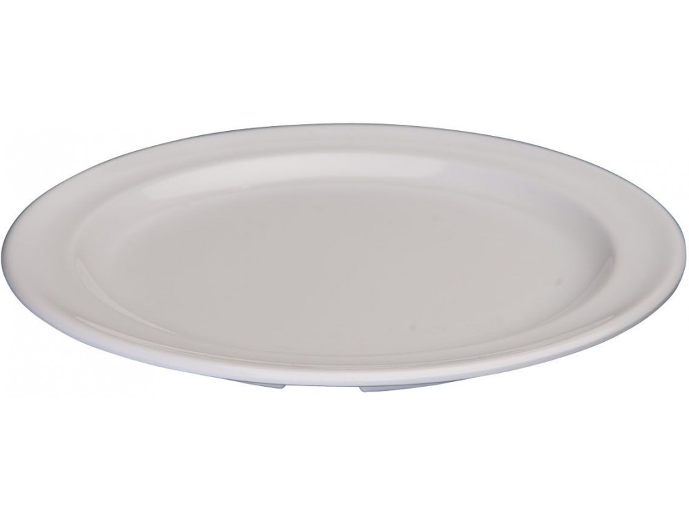 Winco MMPR-5W White 5-1/2" Melamine Round Plates