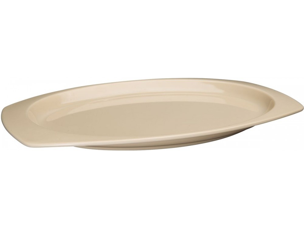 Winco MMPT-117 Tan 11-1/2" x 7-1/2" Melamine Rectangular Platters