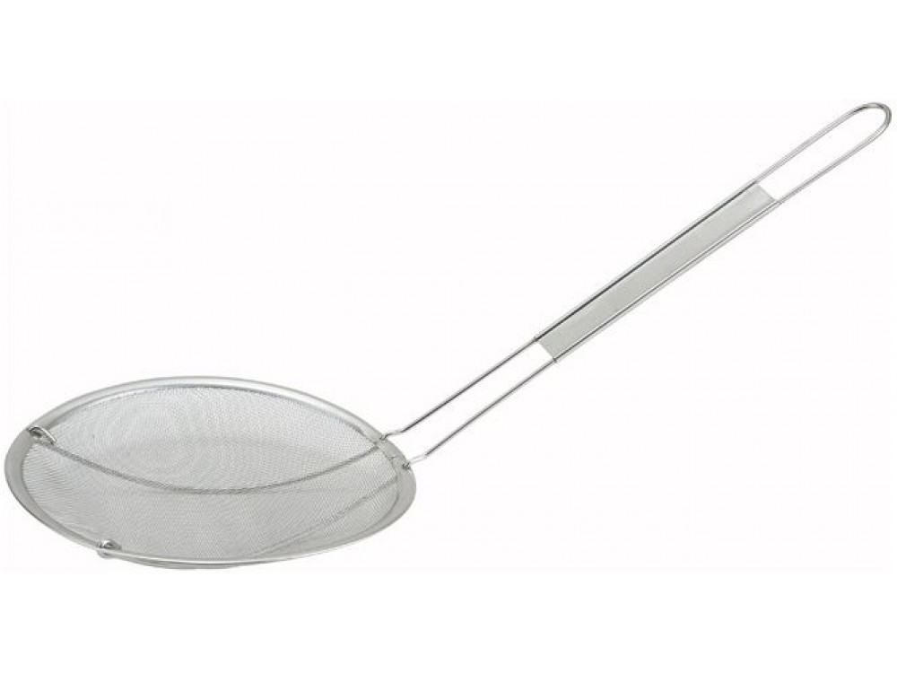 Winco MSS-6.5F 6-1/2" Dia. Stainless Steel Single Fine Mesh Strainer