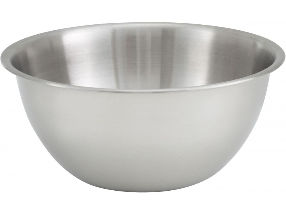 Winco MXBH-500 5 Quart Deep Heavy-duty Stainless Stee 0.55 mm Mixing Bowl