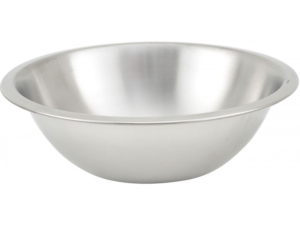 Winco MXHV-150 Shallow Heavy-duty Stainless Steel 0.65m 1-1/2 Quart Mixing Bowl