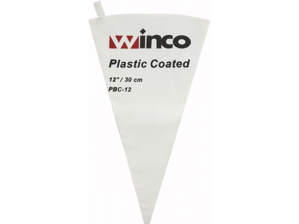 Winco PBC-12 12" Cotton with Plastic Coating Pastry Bag