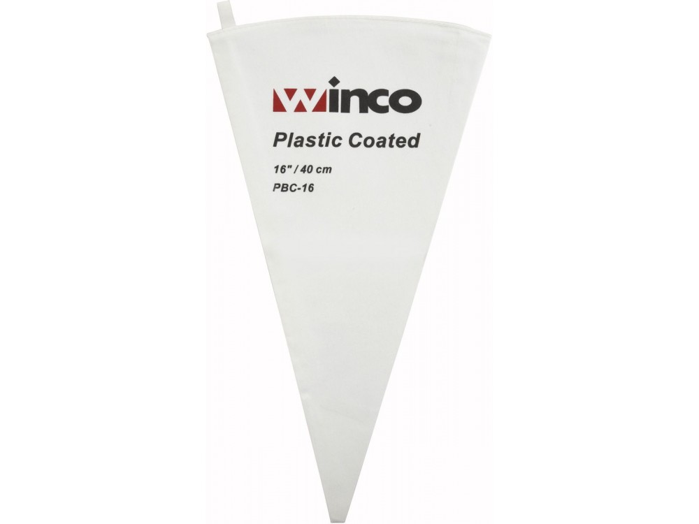 Winco PBC-16 16" Cotton with Plastic Coating Pastry Bag
