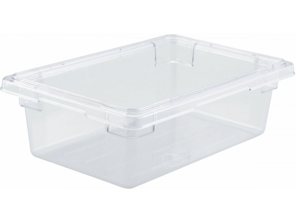 Winco PFSH-6 12" x 18" x 6" Clear Polycarbonate Food Storage Box