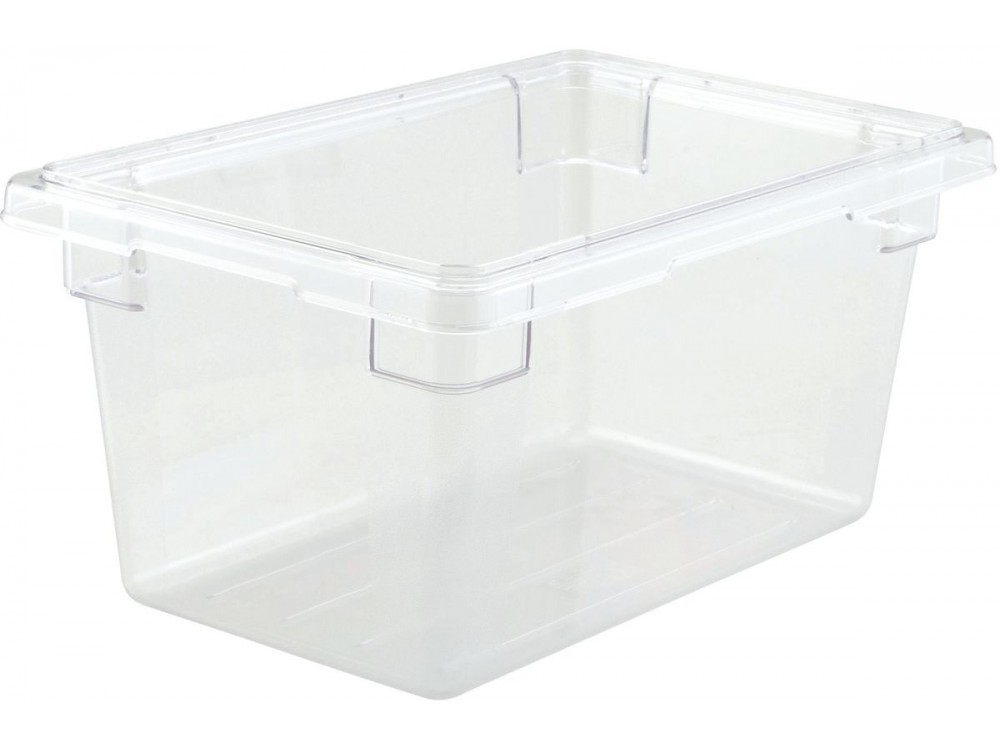 Winco PFSH-9 12" x 18" x 9" Clear Polycarbonate Food Storage Box