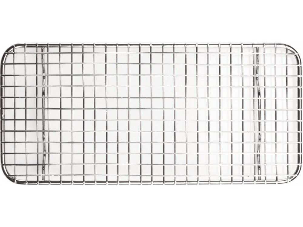 Winco PGWS-510 5" X 10-1/2" Stainless Steel Pan Grate for Third-size Steam Pan