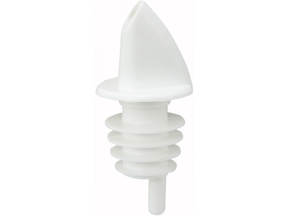 Winco PPR-2W White Free Flow Pourers