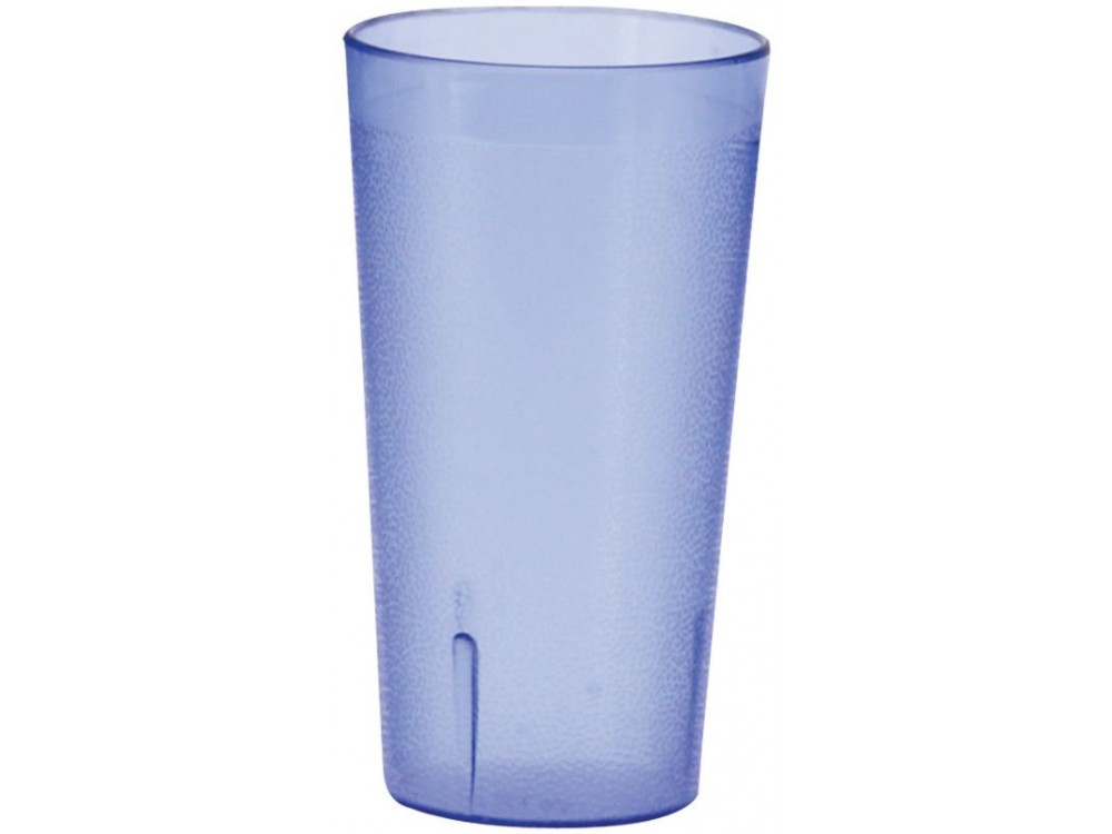 Winco PTP-12B Blue 12oz Pebbled Tumblers