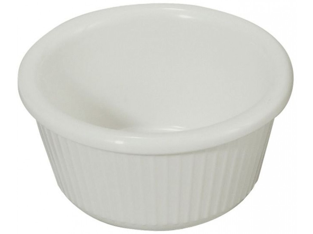 Winco RFM-3W White 3oz Fluted Ramekins