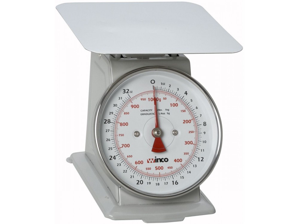 Winco SCAL-62 6.5" Dial 2Lbs Receiving Scale