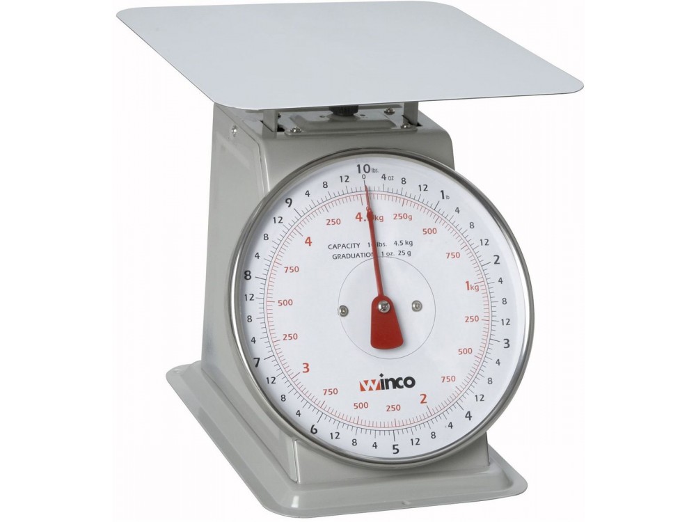 Winco SCAL-810 8" Dial 10Lbs Receiving Scale