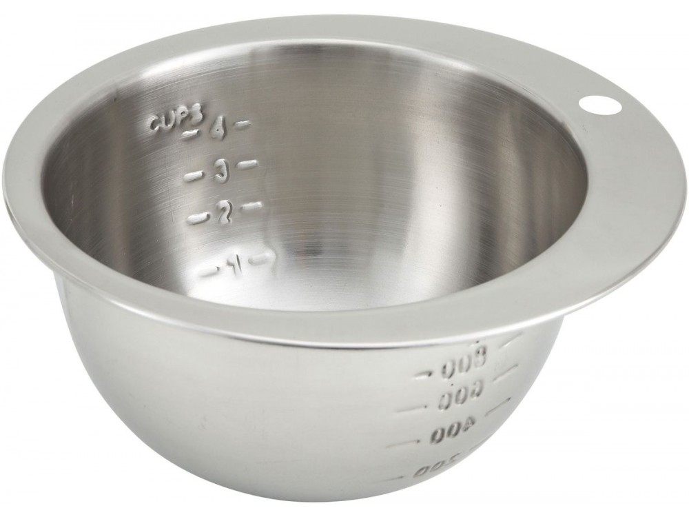 Winco SMB-4 Stainless Steel 4 Cups Measuring Bowl