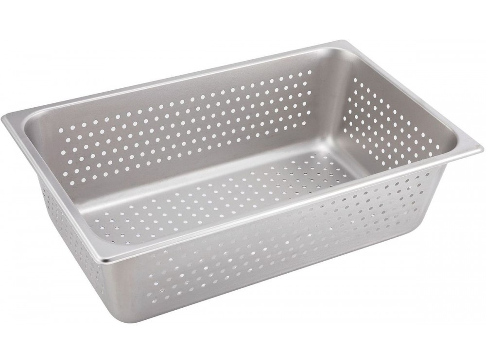 Winco SPFP6 Full-size 6" Stainless Steel Perforated Steam Pan