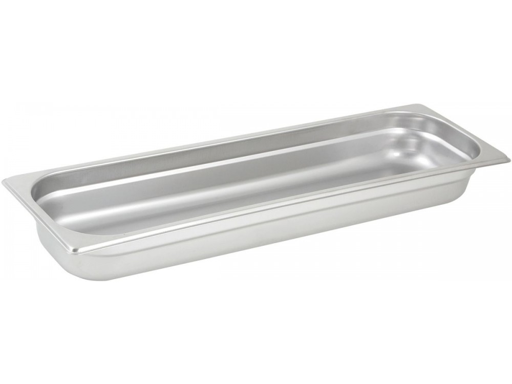 Winco SPJL-2HL Half Long Size 2-1/2" Anti-jam Steam Pan