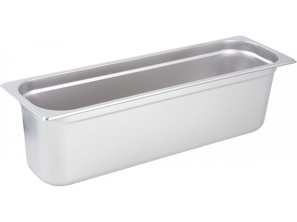 Winco SPJL-6HL Half Long Size 6" Anti-jam Steam Pan