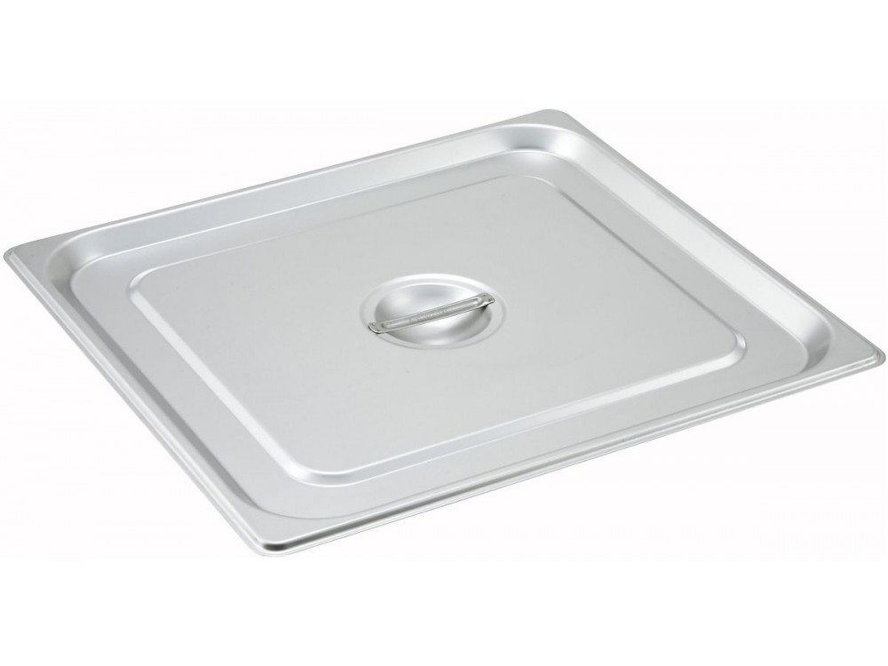 Winco SPSCTT 2/3 Size Solid Stainless Steel Steam Pan Cover