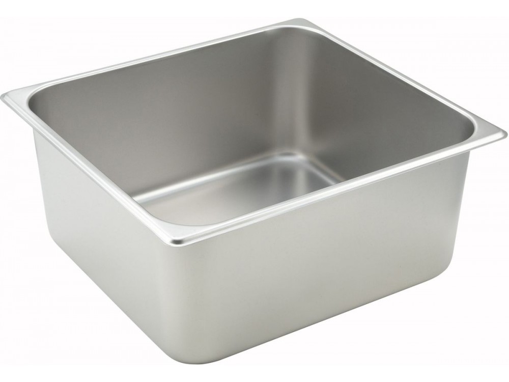 Winco SPTT6 2/3 Size 6" 25 Ga Stainless Steel Straight-sided Steam Pan