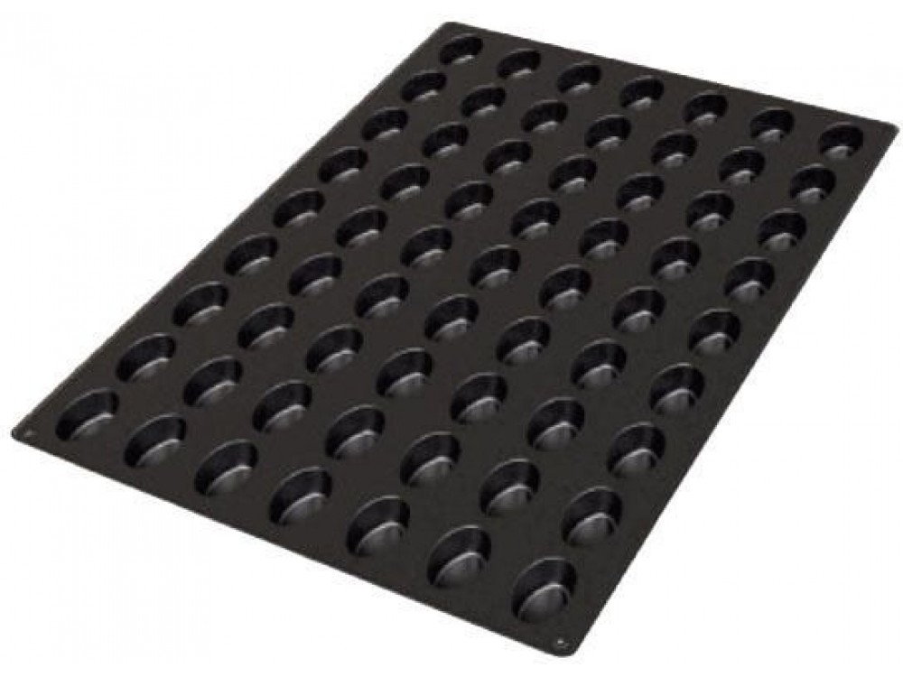 Silikomart SQ056 Black Small Oval Mold