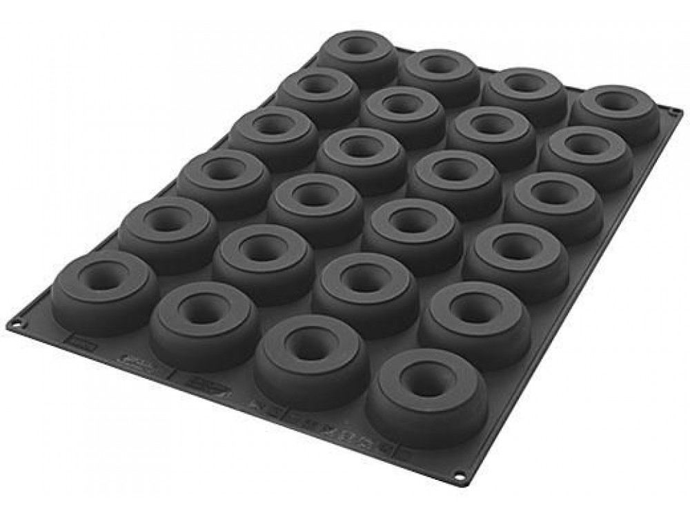 Silikomart SQ059 Black Donut Mold