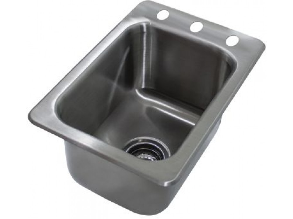 Advance Tabco SS-1-1319-10 Smart Series 14" X 10" X 10 1-Compartment Drop-In Sink