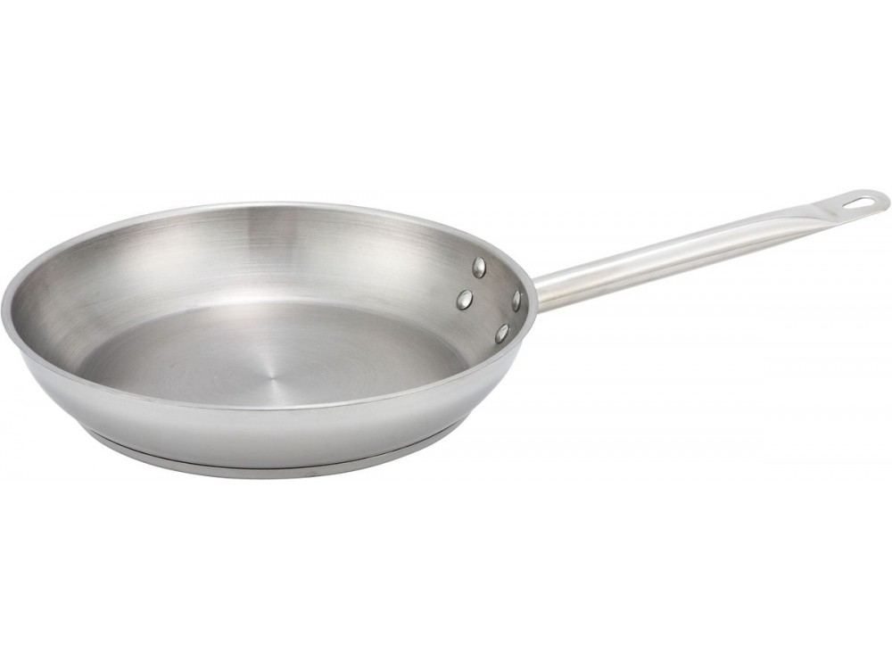 Winco SSFP-8 8" Stainless Steel Fry Pan