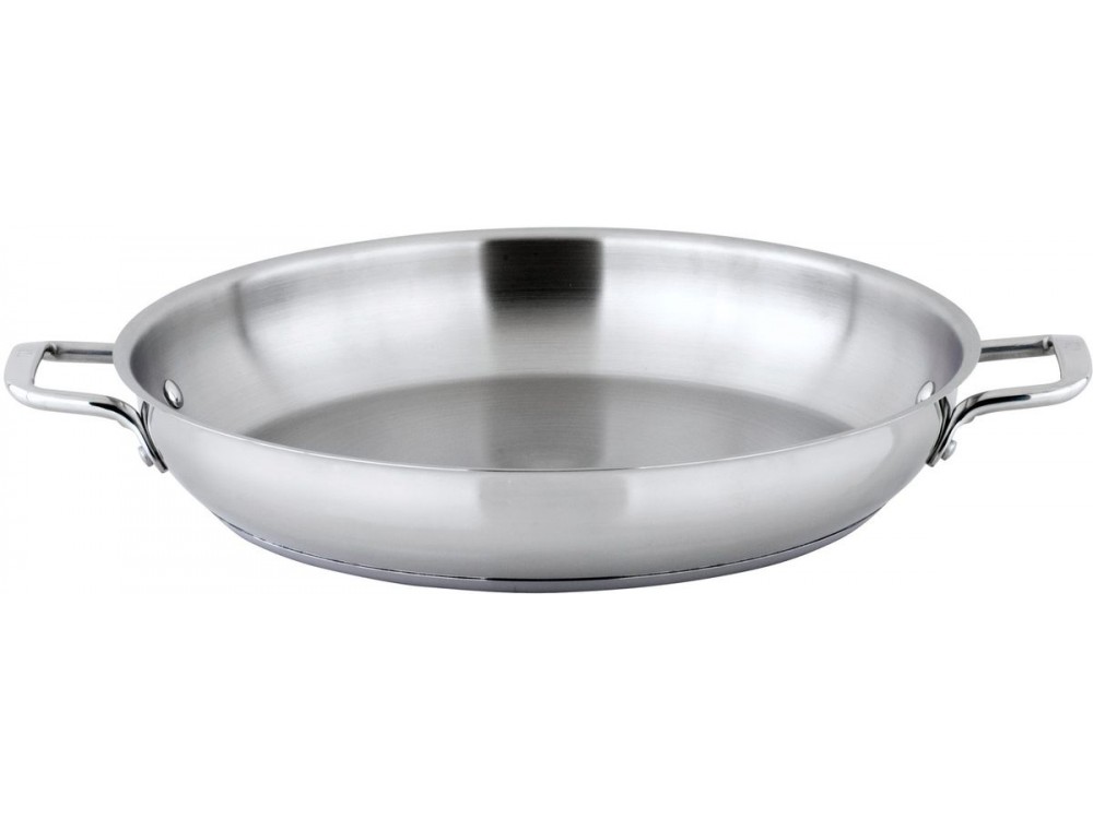 Winco SSOP-14 14" Stainless Steel Omelet Pan
