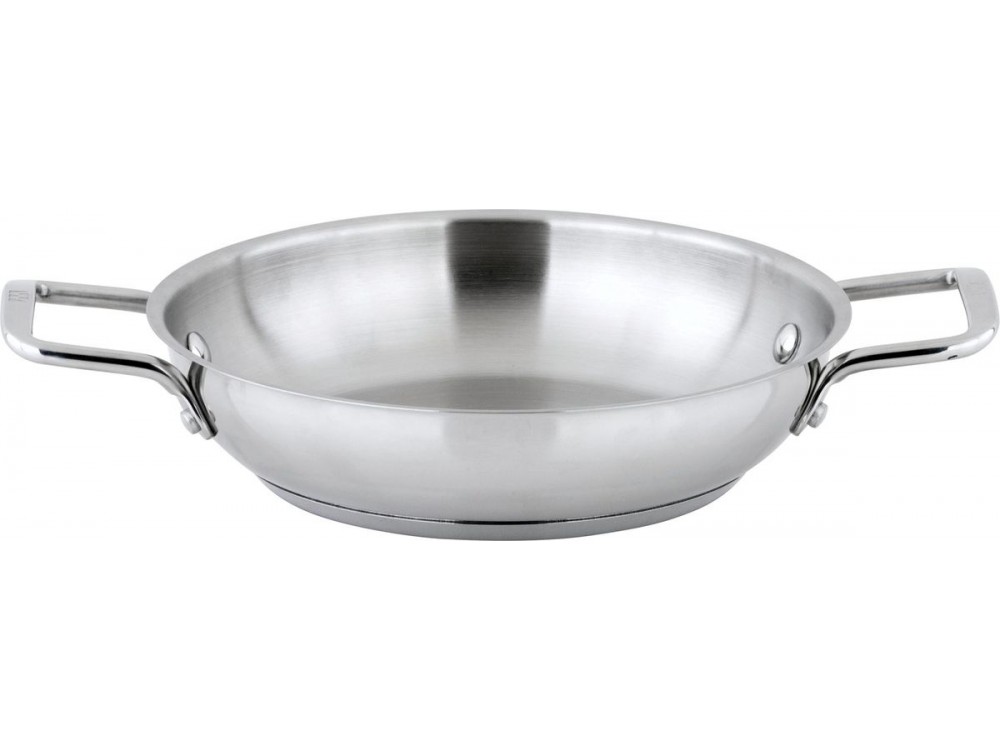 Winco SSOP-9 9.5" Stainless Steel Omelet Pan