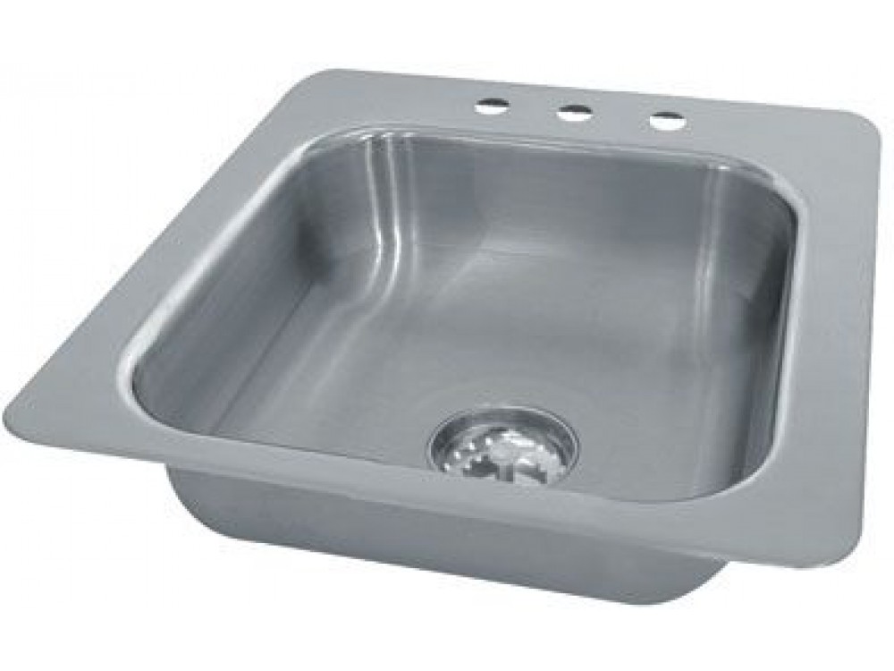 Advance Tabco SS-1-1919-7 Smart Series 16" X 14" X 7.5" 1-Compartment Drop-In Sink
