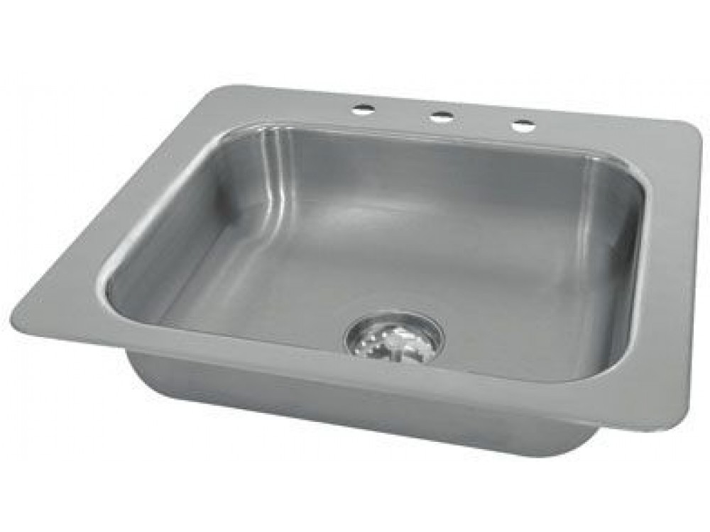 Advance Tabco SS-2-3321-12 Smart Series 14" X 16" X 12" 2-Compartment Drop-In Sink