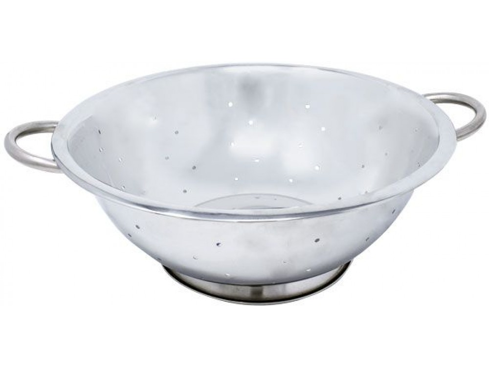 Omcan 80740 8 QT Stainless Steel Colander with Base and Handles