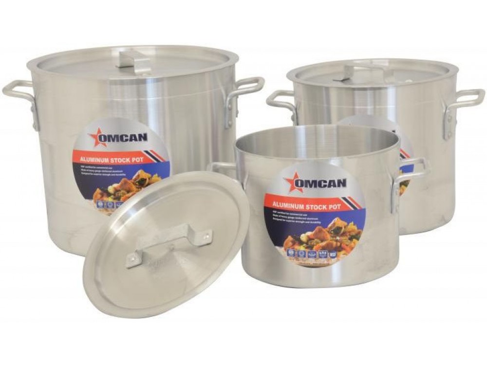 Omcan 43372 40 QT Aluminum Stock Pot