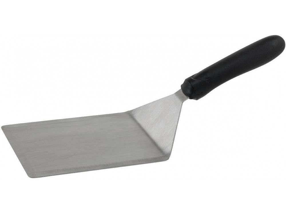 Winco TKP-63 Black Polypropylene Handle 5 x 6 Blade Extra Heavy Turner with Cutting Edge