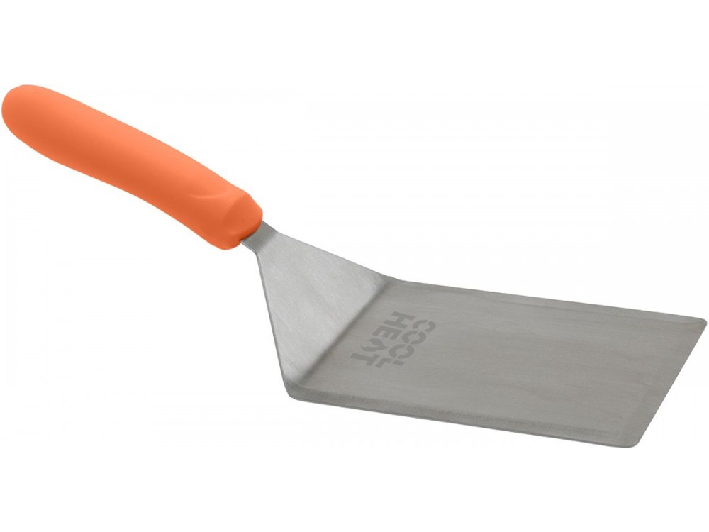 Winco TNH-63 Orange Nylon Handle 5 x 6 Blade High Heat Extra Heavy Turner with Cutting Edge