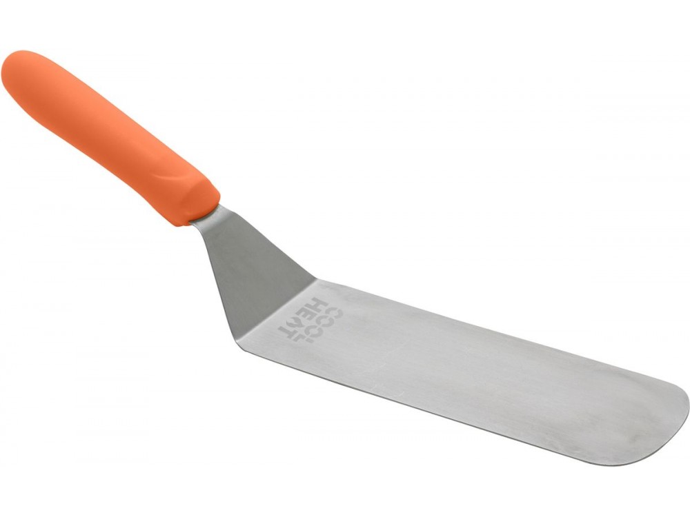 Winco TNH-90 Orange Nylon Handle 8-1/4"x 2-7/8" BladeHigh Heat Flexible Turner with Offset