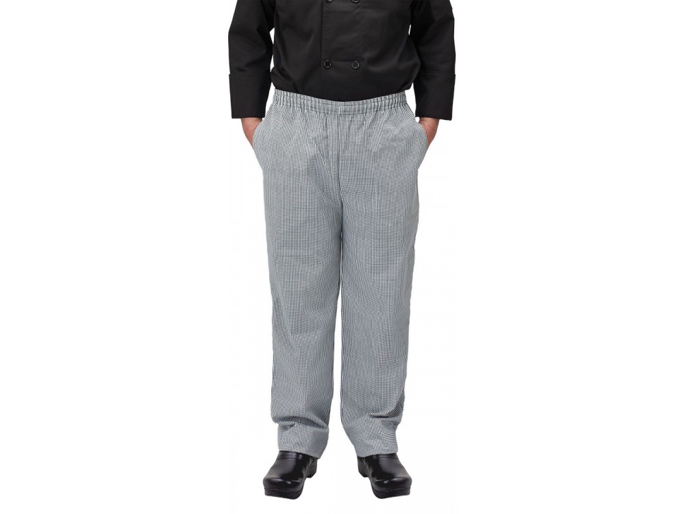 Winco UNF-4KS houndstooth S Chef pants