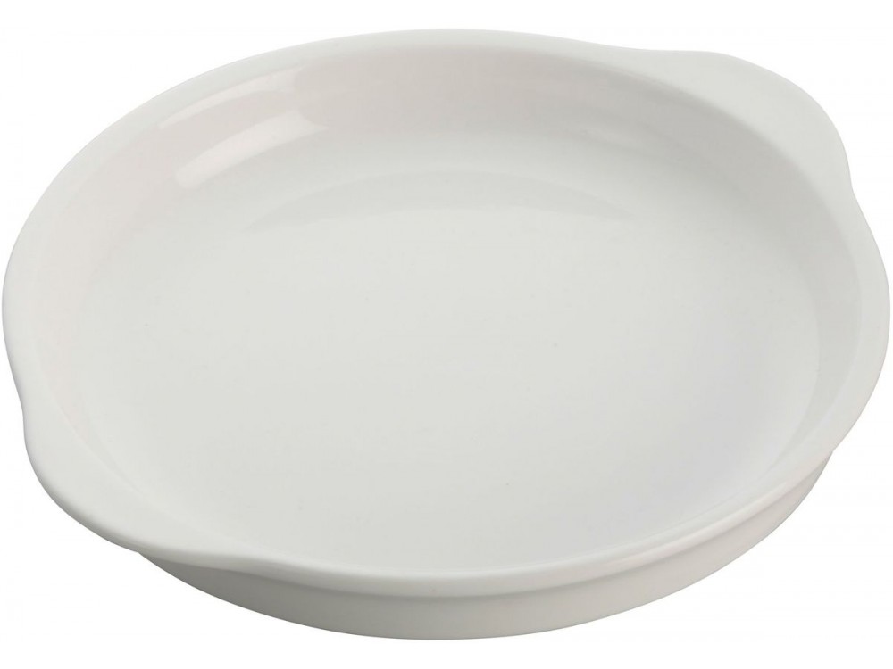 Winco WDP018-104 Bright White 12 pcs/case 11" Porcelain Round Dish